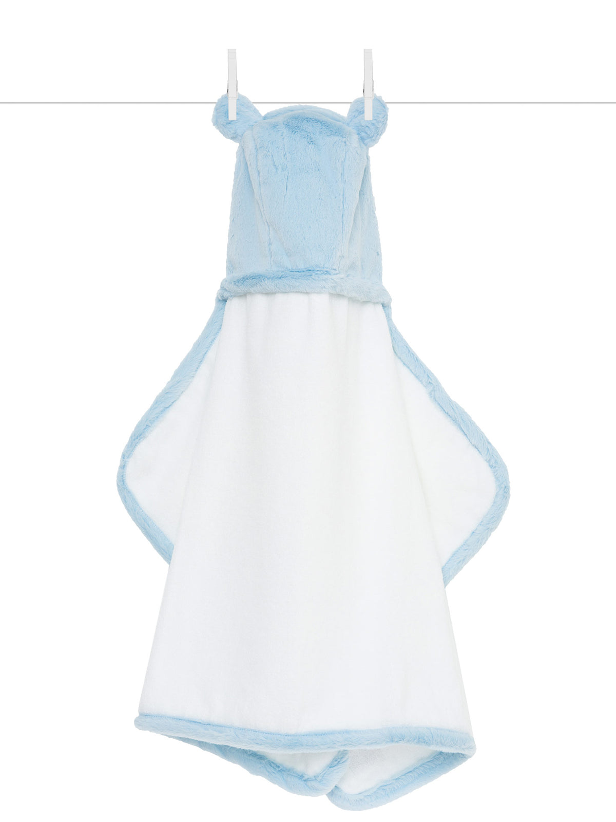 Luxe Hooded Baby & Toddler Towel (Blue)